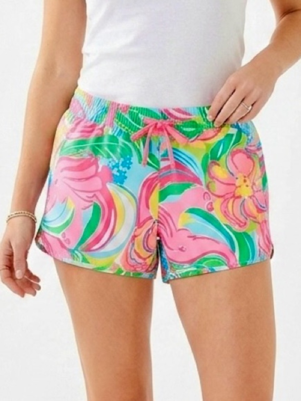 Lilly Pulitzer Luxletic Run Around Shorts So A Peeling XS